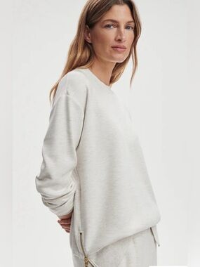 Varley | Gabriella Sweat Doublesoft | Color/ Ivory Marl | XL